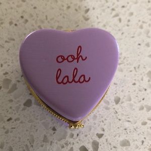 Limoges Pop Lavender ooh lala heart box gold snap